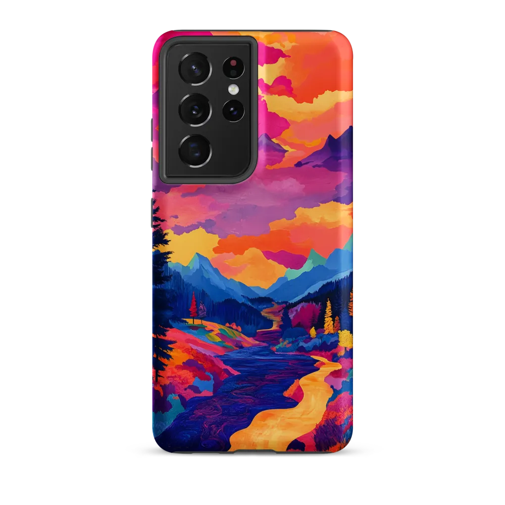 Radiant Serenity: A Surreal Landscape | Phone Case |  S21 Ultra | Tough Case | Matte