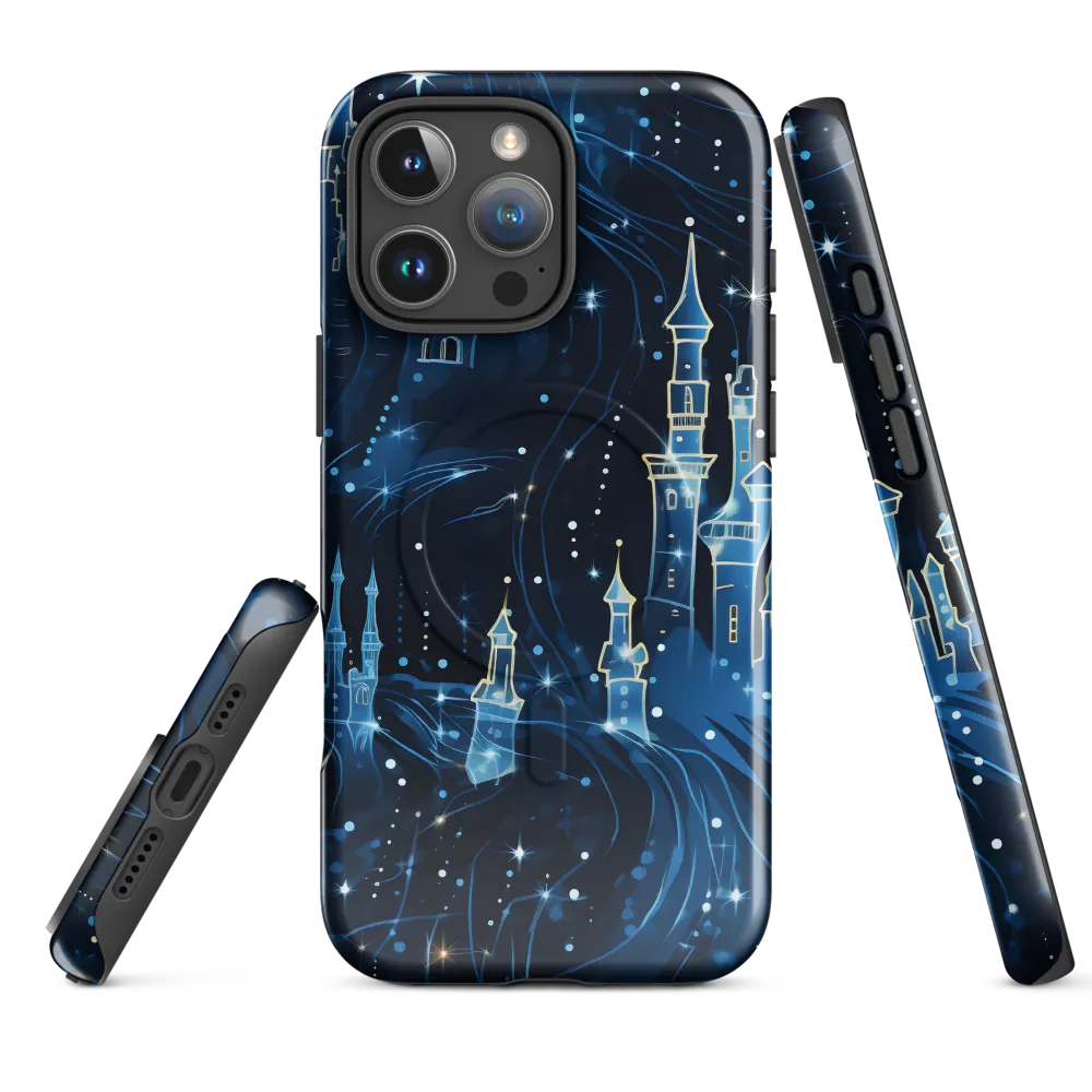 Dreamy Castles in a Starry Sky | Phone Case |  16 Pro Max | MagSafe® Tough Case | Glossy