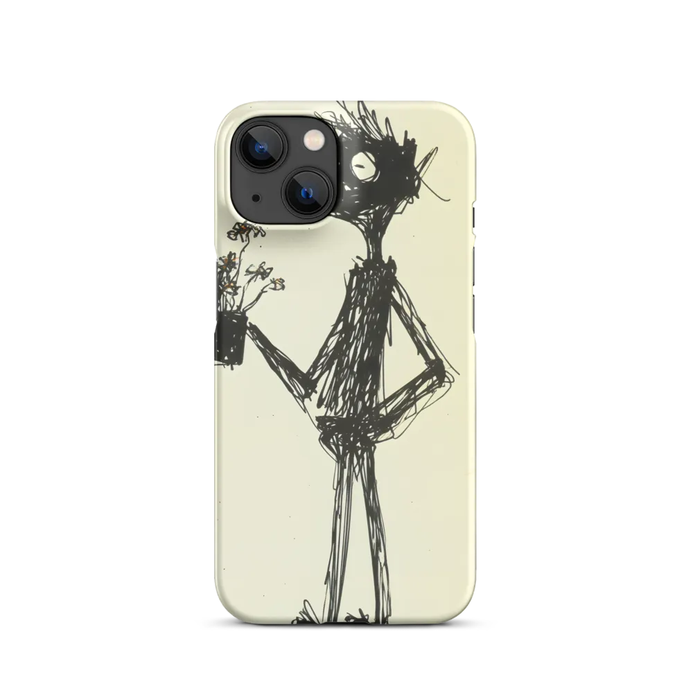 Whimsical Figure with Flowers
