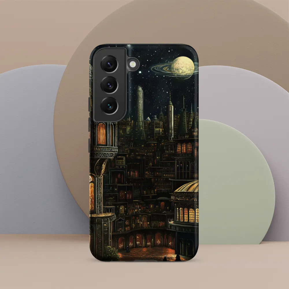 Celestial Enigma: A Surreal Cityscape