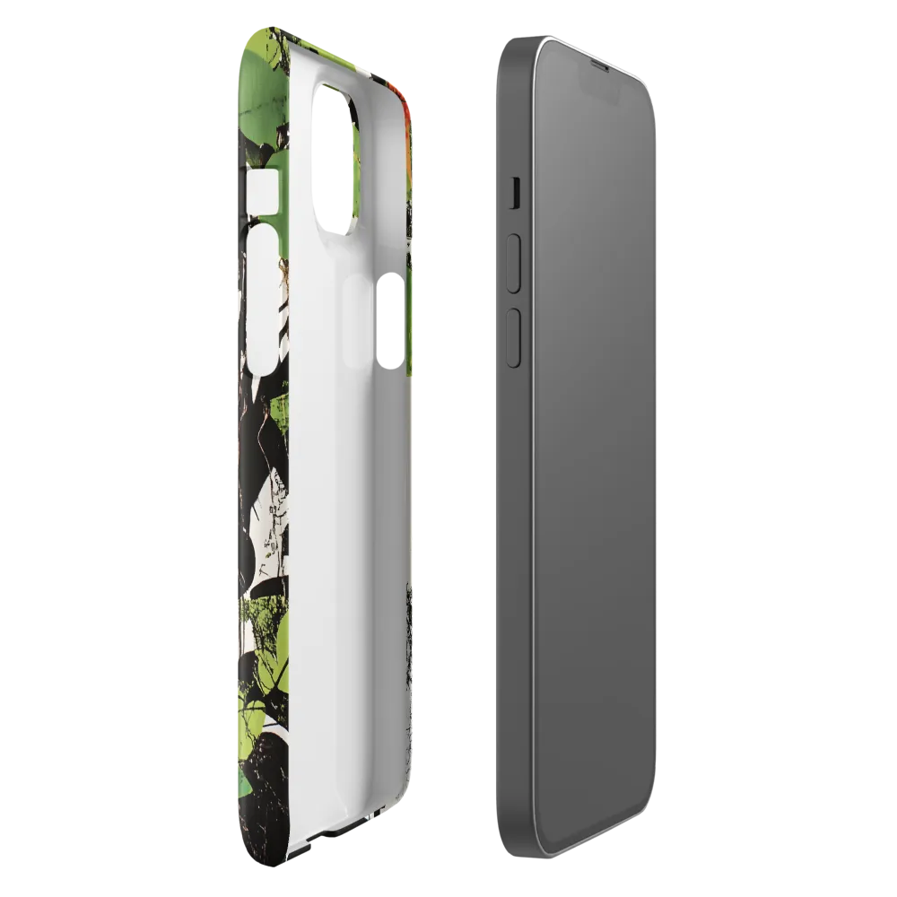 Nature's Geometry: A Contemporary Collage | Phone Case |  14 Plus | Snap Case | Glossy