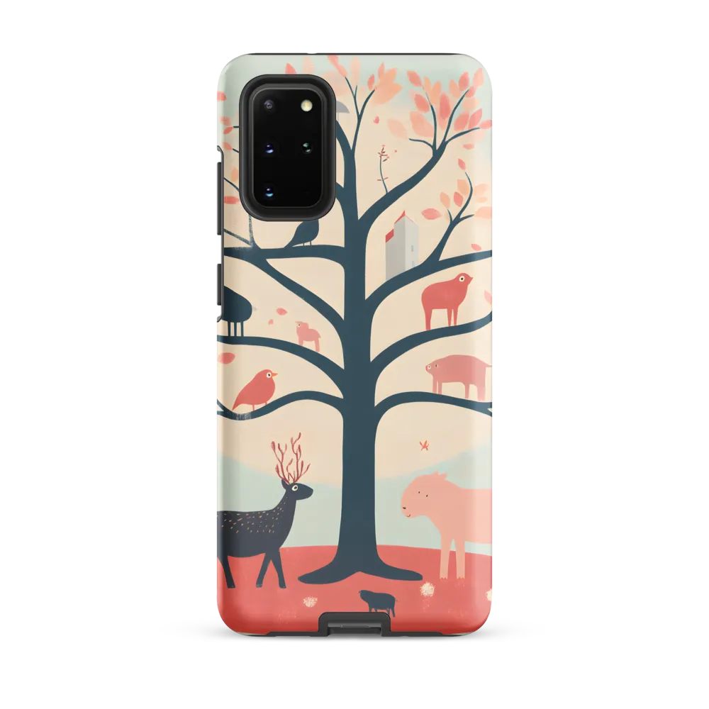 Whimsical Tree with Playful Creatures