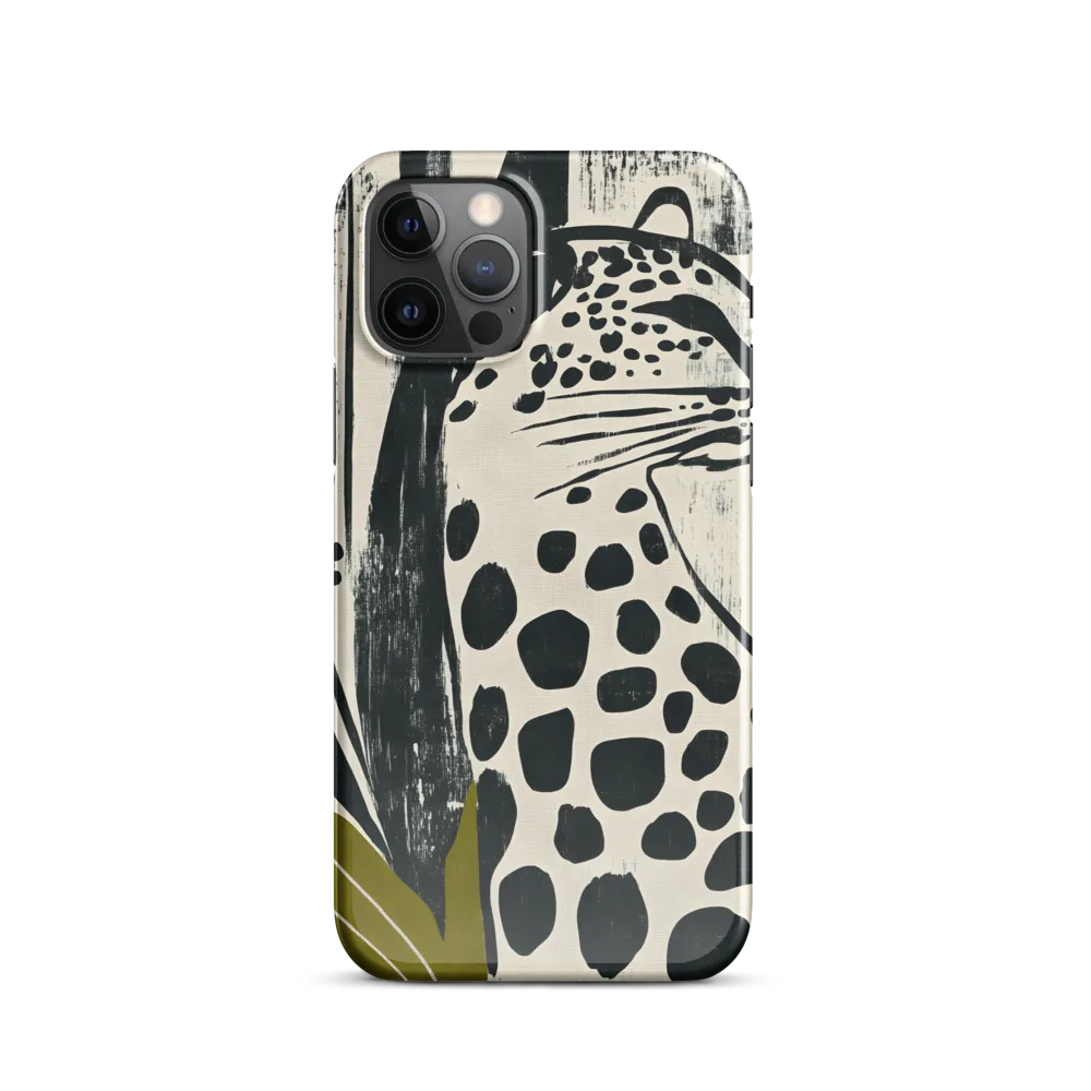 Leopard in Silhouette: A Modern Appeal | Phone Case |  12 Pro | Snap Case | Glossy