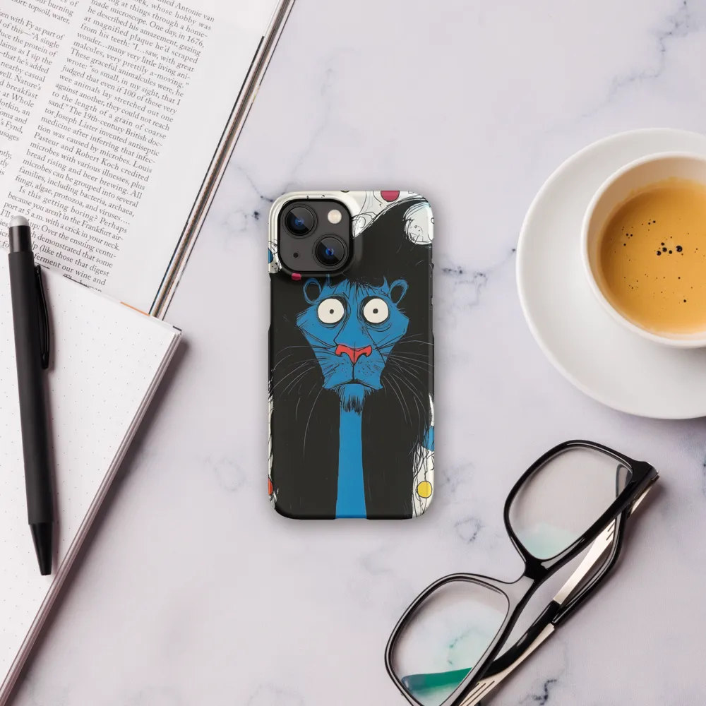 Whimsical Blue Lion