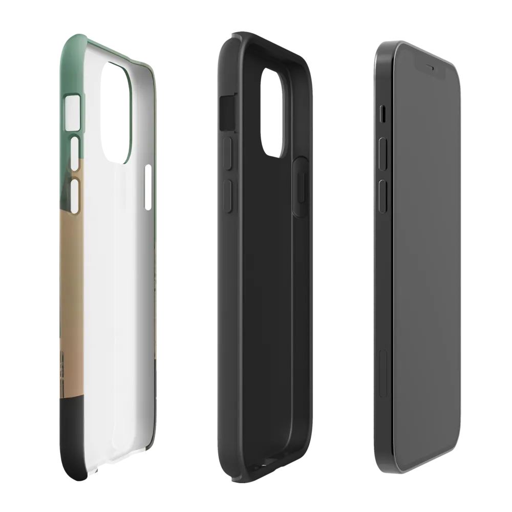 Urban Nostalgia: A Retro Cityscape | Phone Case |  12 | Tough Case | Matte