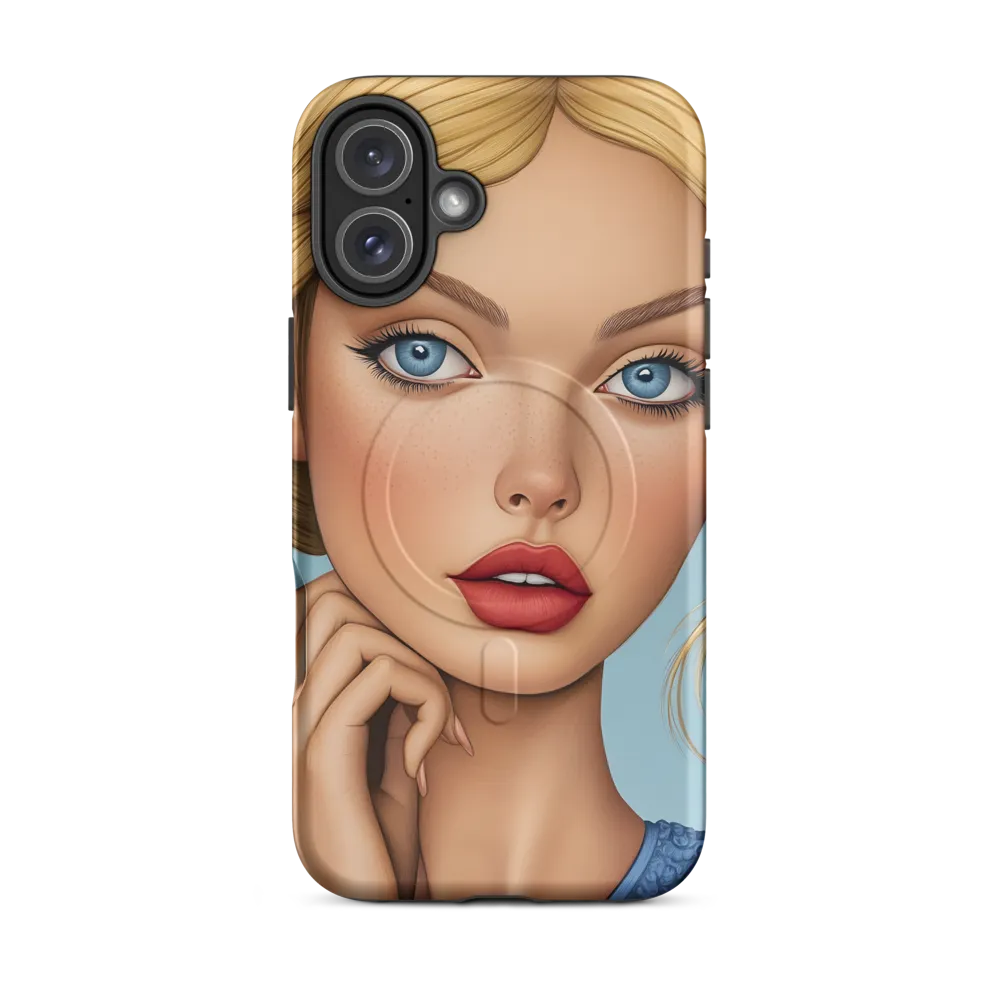 Serenity in Blue | Phone Case |  16 Plus | MagSafe® Tough Case | Matte