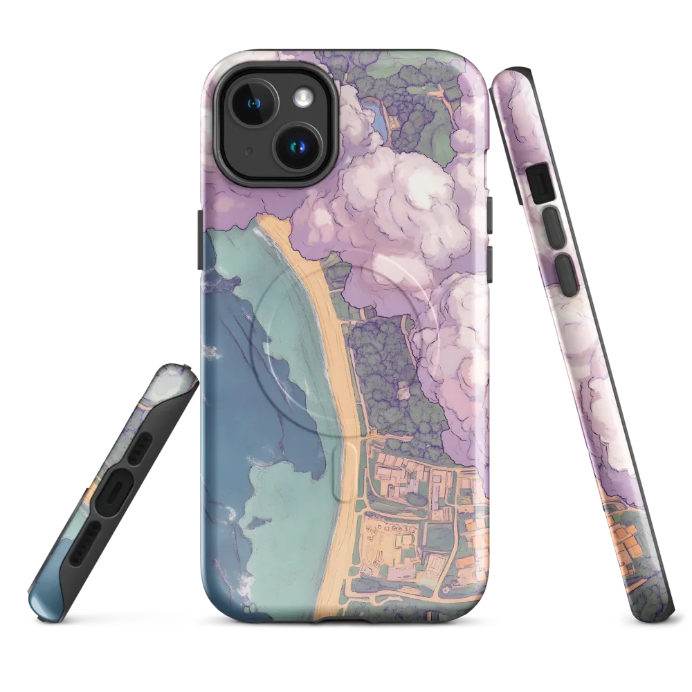 Serenity Over the Coast | Phone Case |  14 Plus | MagSafe® Tough Case | Glossy