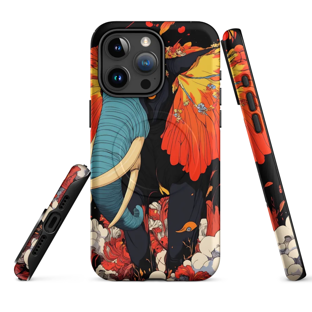 Majesty of the Floral Elephant | Phone Case |  15 Pro Max | MagSafe® Tough Case | Matte