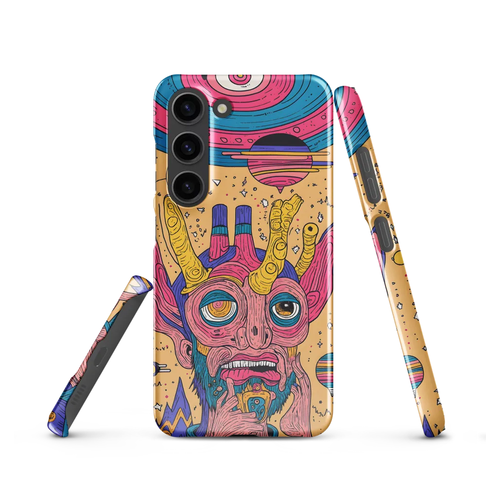 Alien Whimsy: A Surreal Encounter | Phone Case |  S23 | Snap Case | Glossy