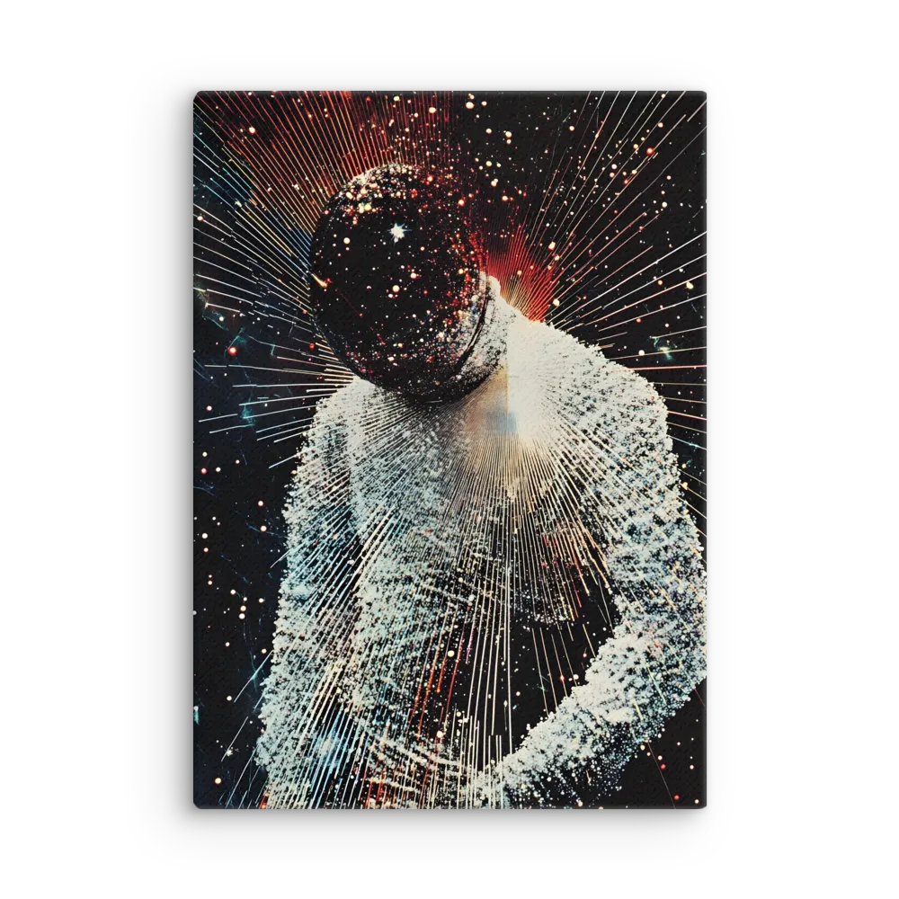 Ethereal Astronaut: A Journey Through the Cosmos | Thin Canvas | 20″×28″