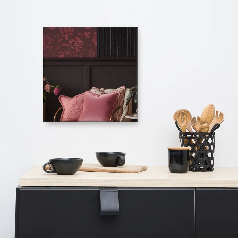 Elegance in Contrast: A Modern Interior Design | Canvas | 16″×16″