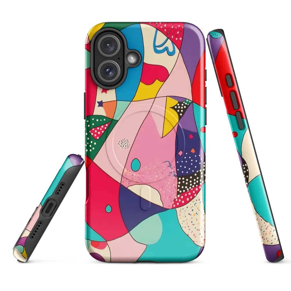 Playful Geometry in Color | Phone Case |  16 Plus | MagSafe® Tough Case | Glossy