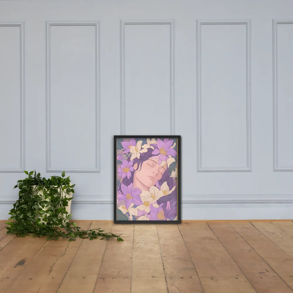 Harmony in Bloom | Poster with Black Frame | 18″×24″