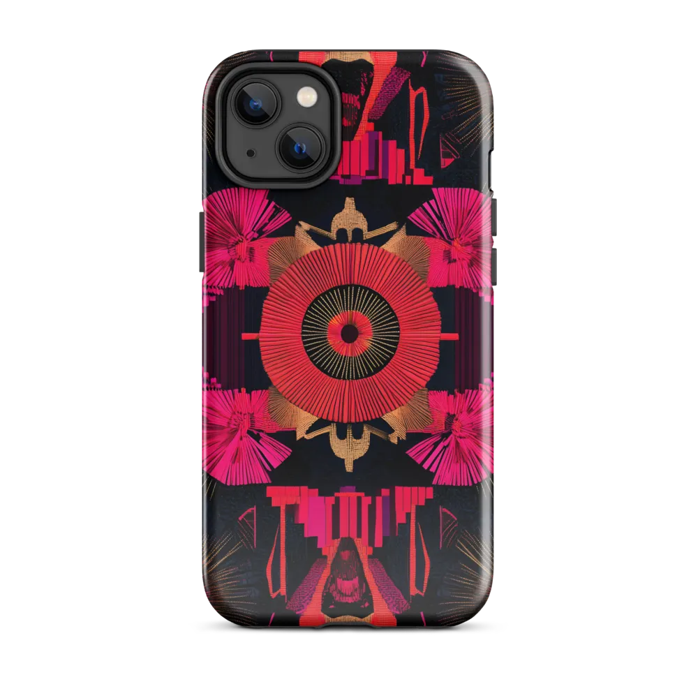 Dynamic Geometric Symphony | Phone Case |  14 Plus | Tough Case | Glossy