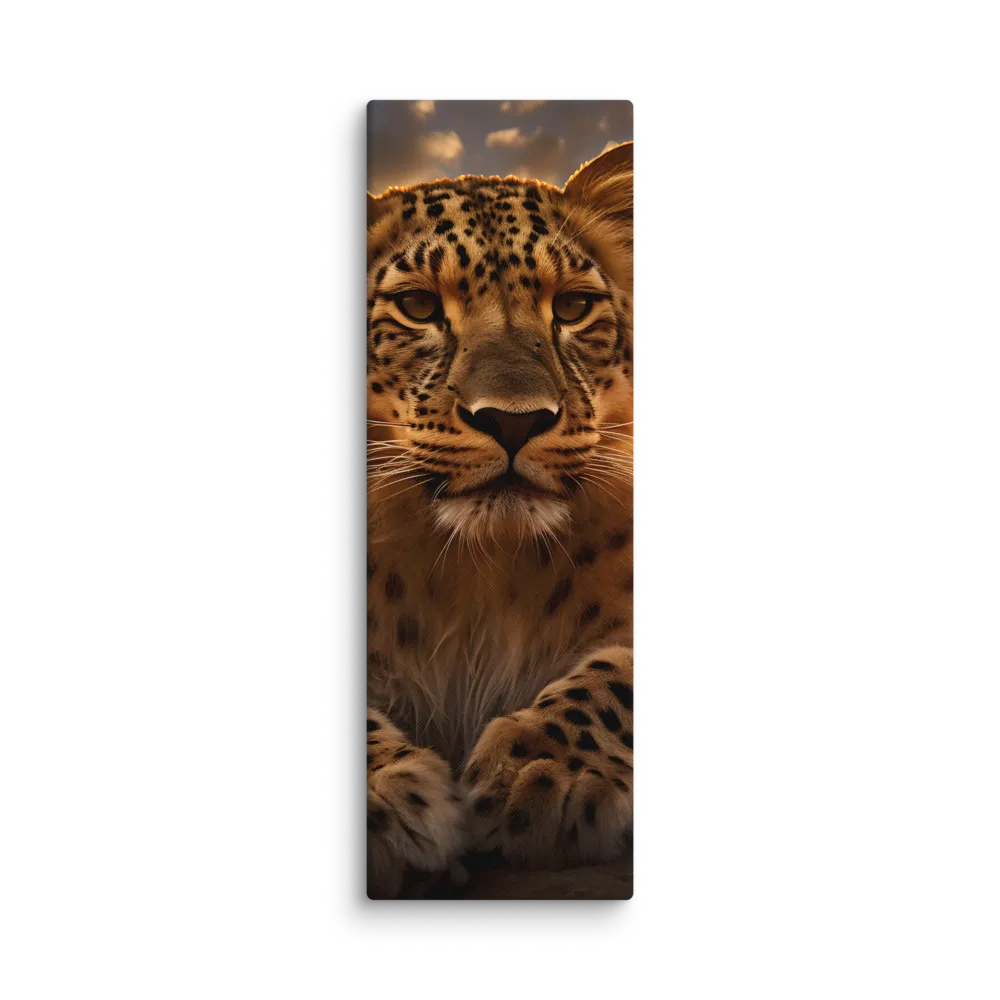 Regal Presence: The Leopard at Sunset