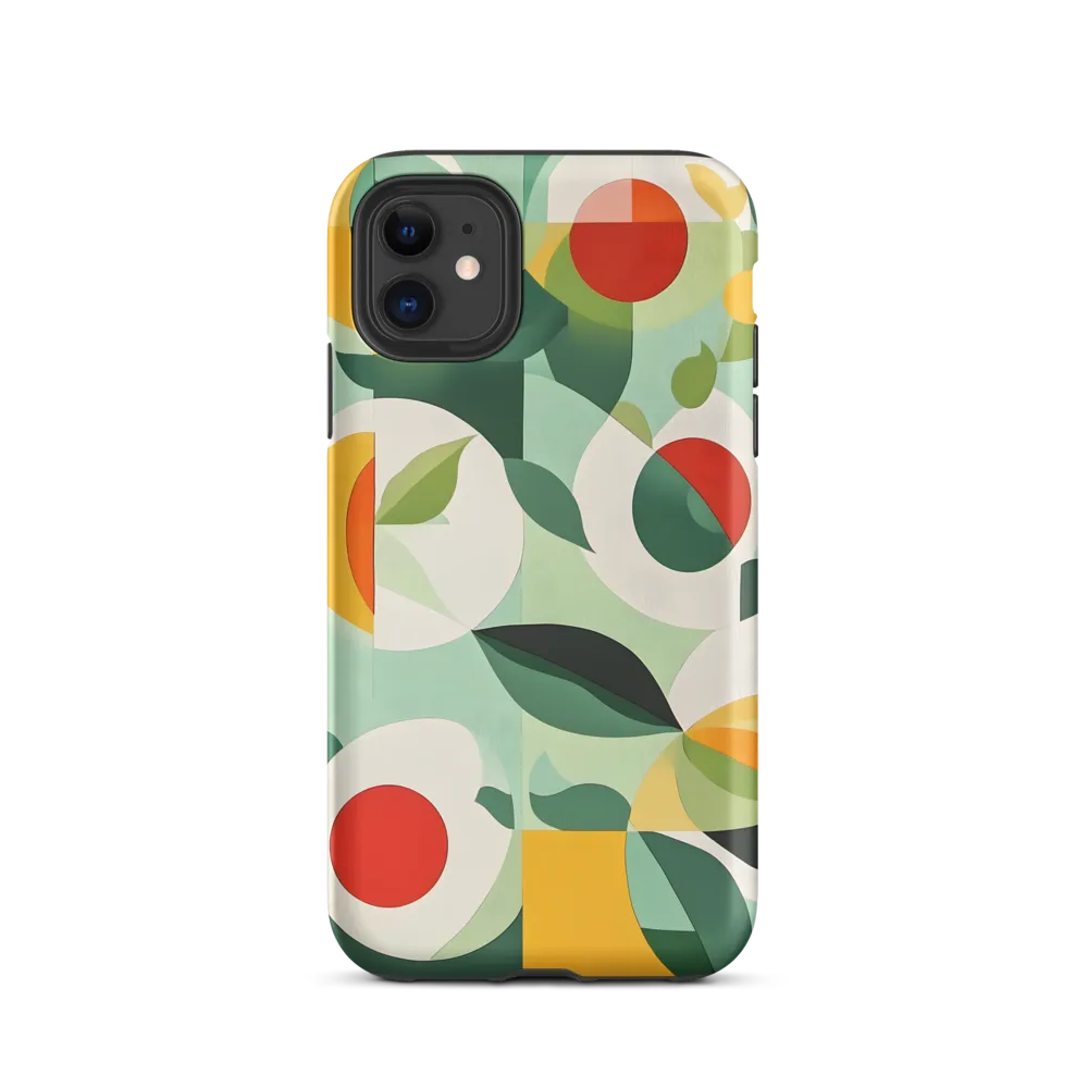 Harmony in Shapes: A Playful Abstract Design | Phone Case |  11 | Tough Case | Matte