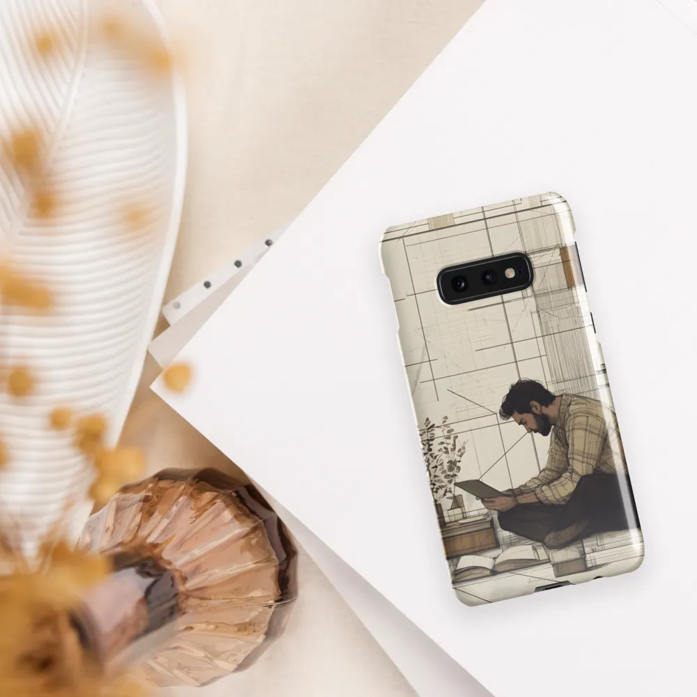 Quiet Reflections in Line | Phone Case |  S10e | Snap Case | Glossy