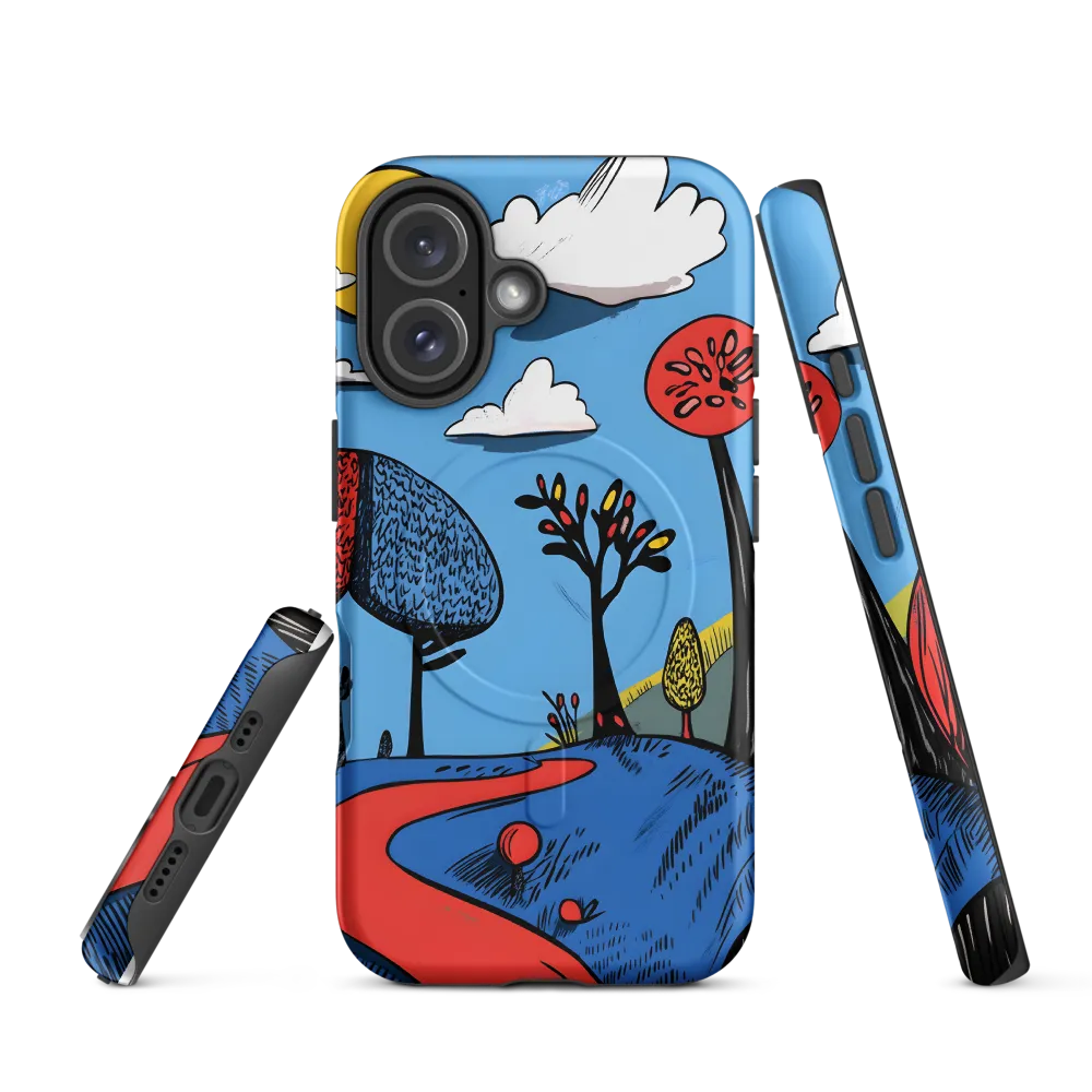 A Playful Journey Through Whimsical Woods | Phone Case |  16 | MagSafe® Tough Case | Matte