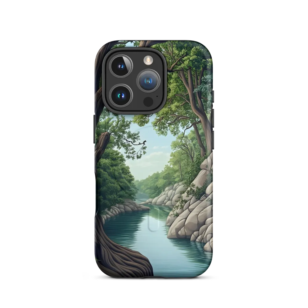 Tranquil Reflections: A Serene River Landscape