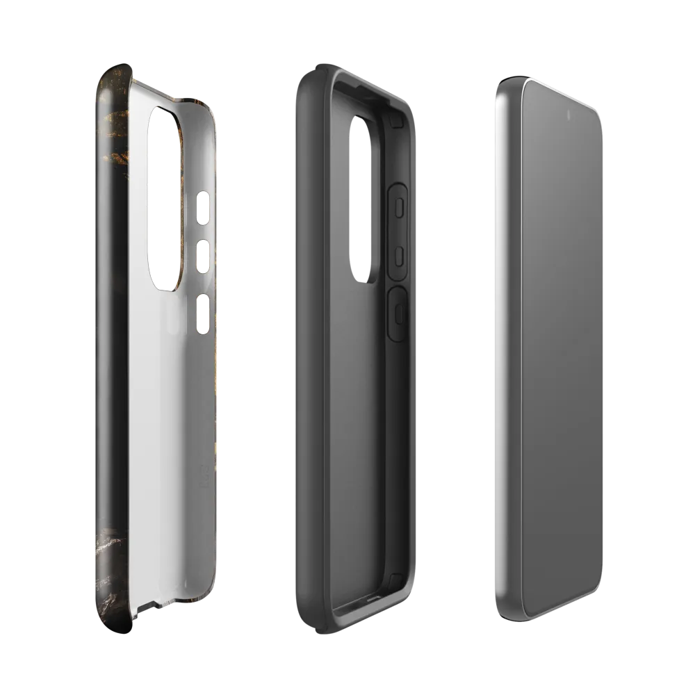 Golden Elegance: A Modern Profile Portrait