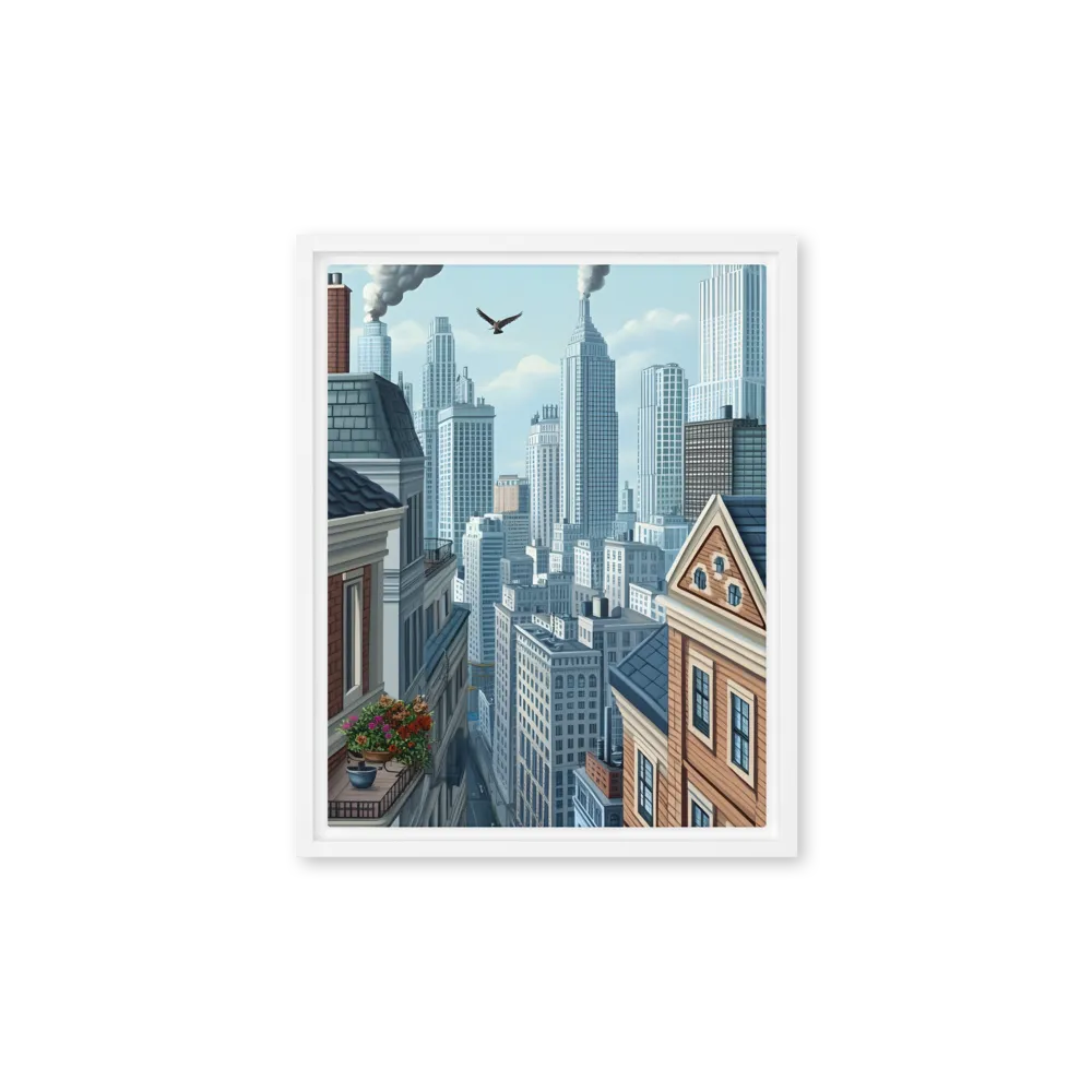 Urban Symphony | Canvas with White Frame | 11″×14″