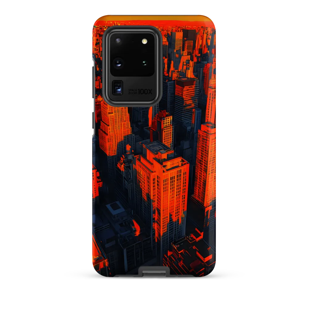 Urban Dawn: A Digital Ode to Skyscrapers | Phone Case |  S20 Ultra | Tough Case | Matte