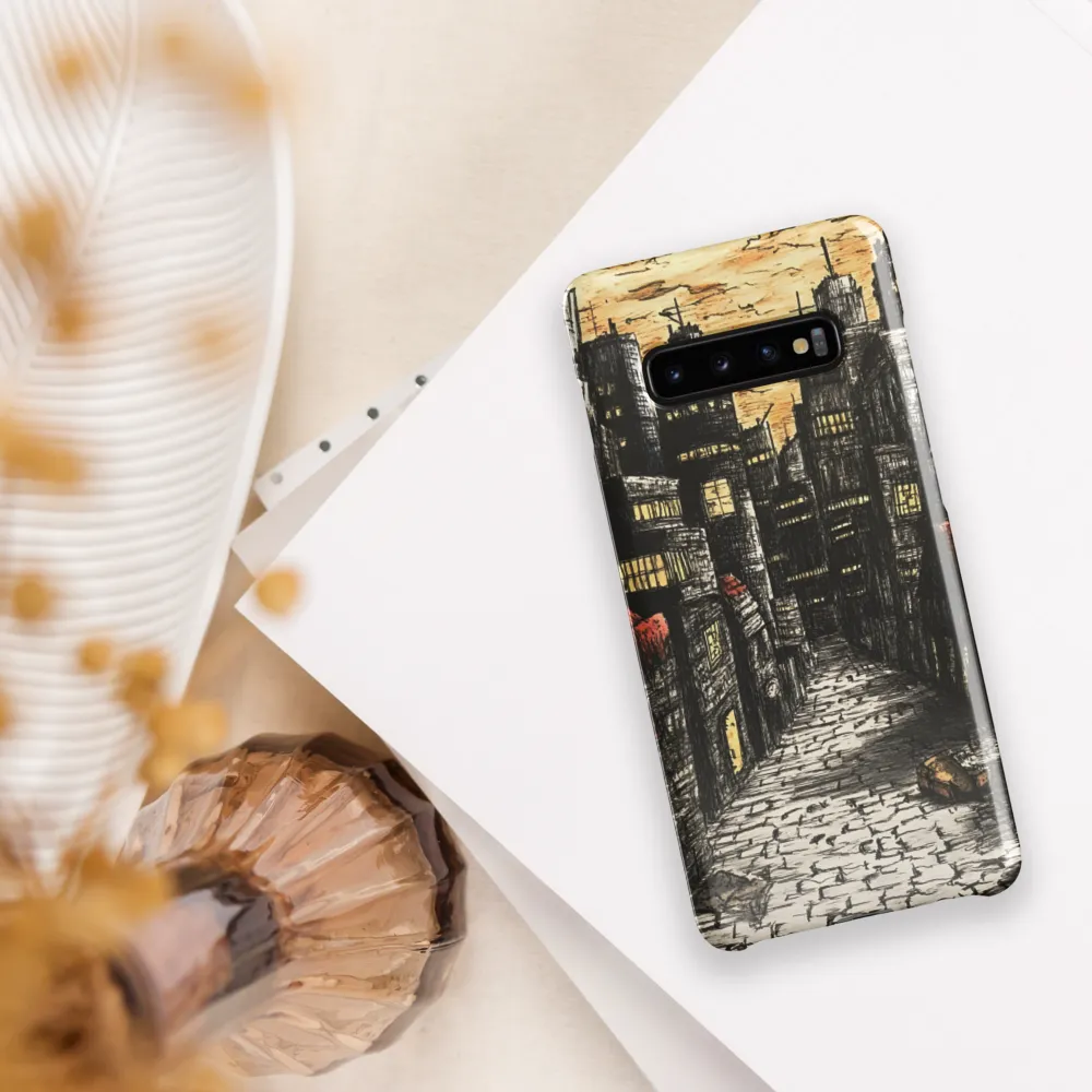 Urban Twilight: A Desolate Cityscape | Phone Case |  S10 Plus | Snap Case | Glossy