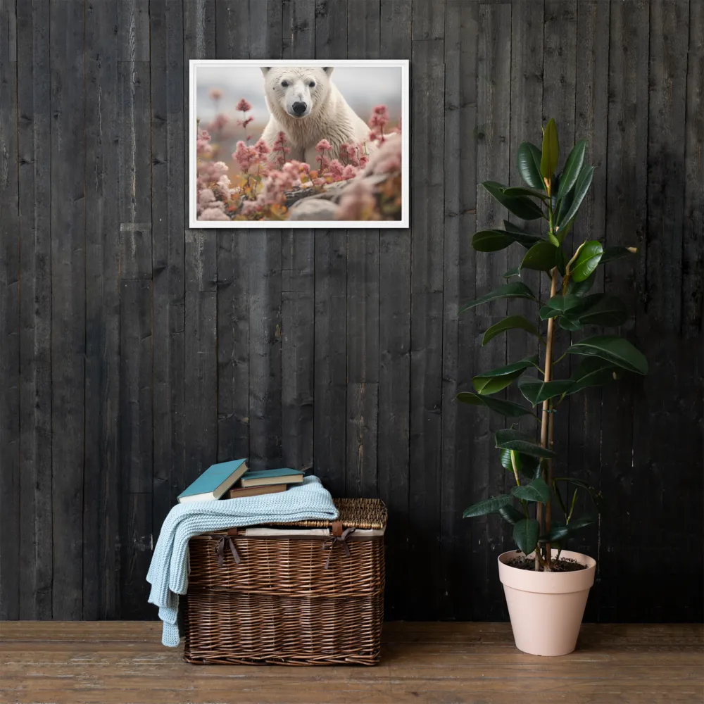 Curiosity Among Blooms: The Polar Bear