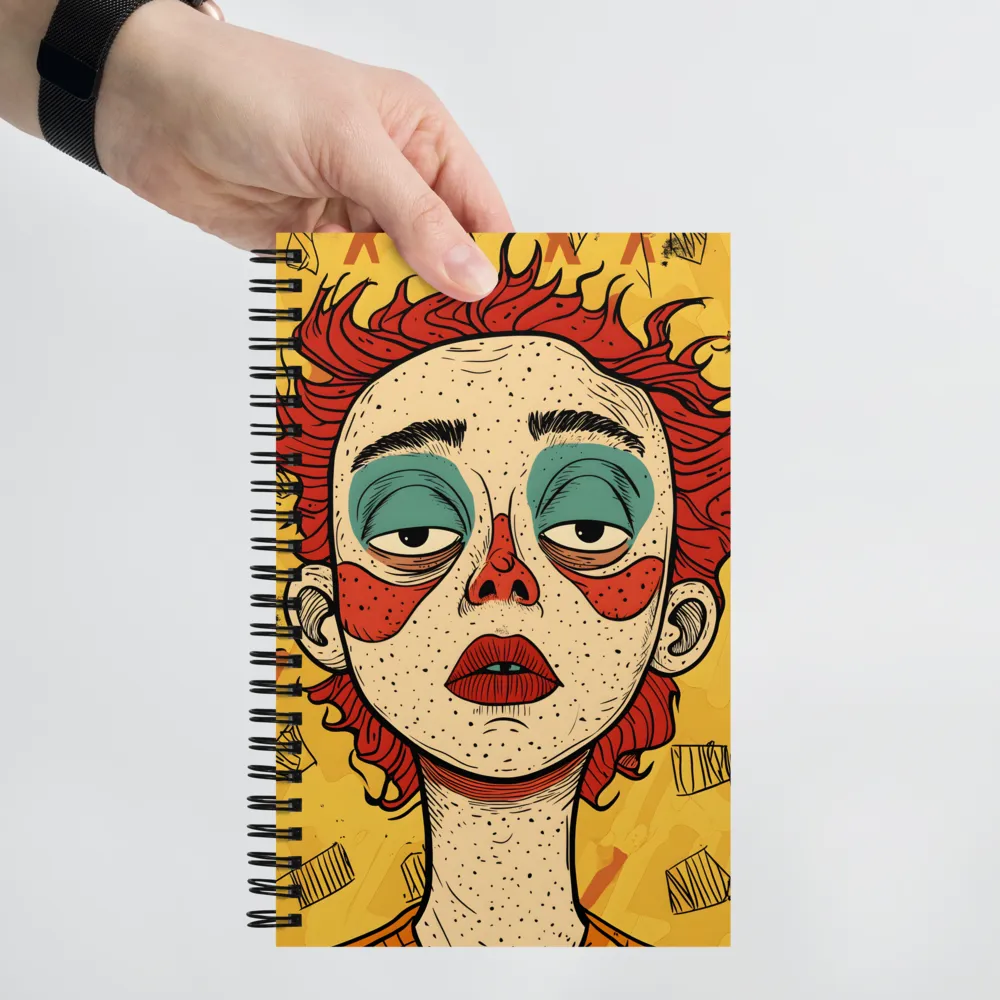 Contemplative Clown | Spiral Notebook