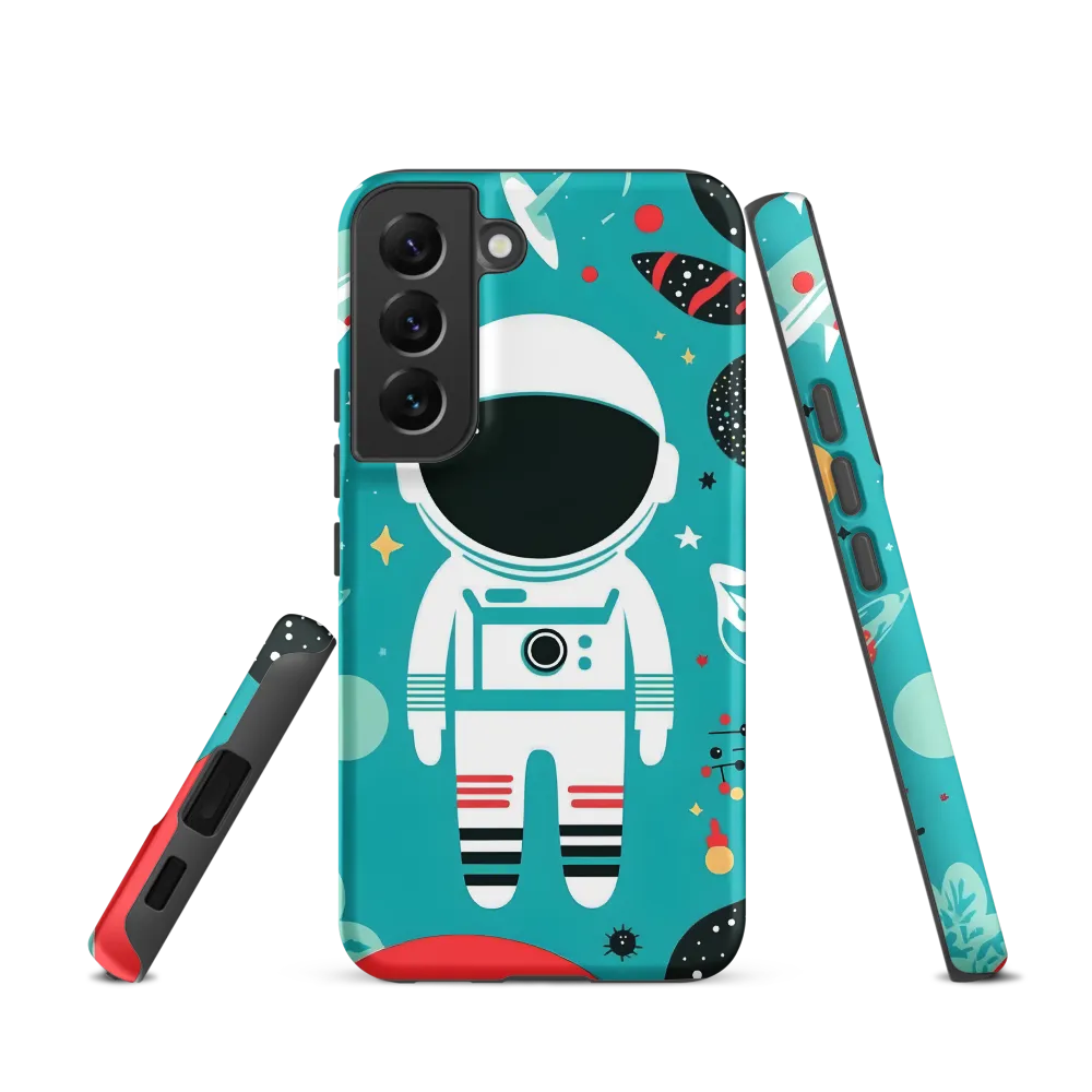 Whimsical Astronaut in Cosmic Wonderland