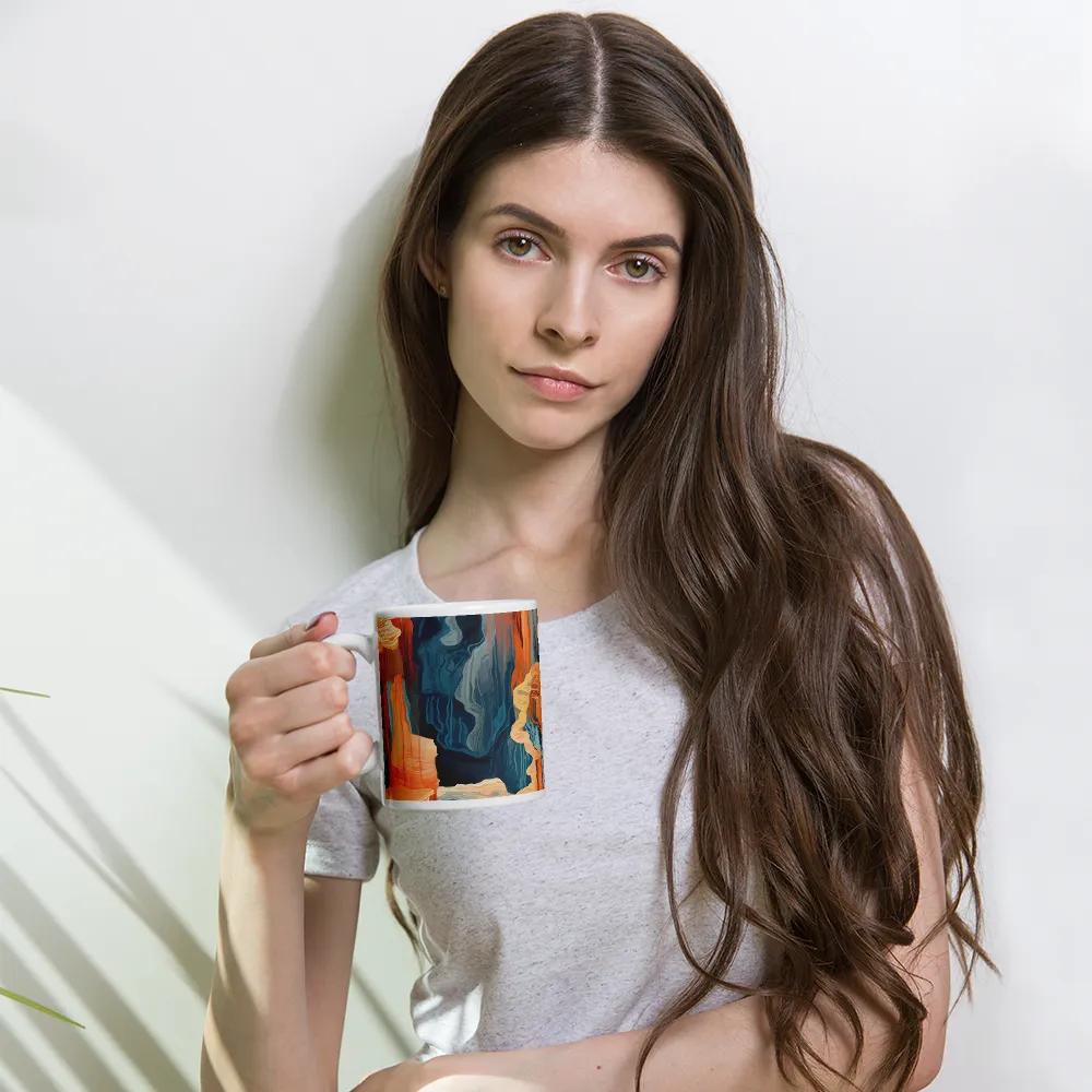 Ethereal Canyon Dreamscape | Mug with White inside | 11 oz