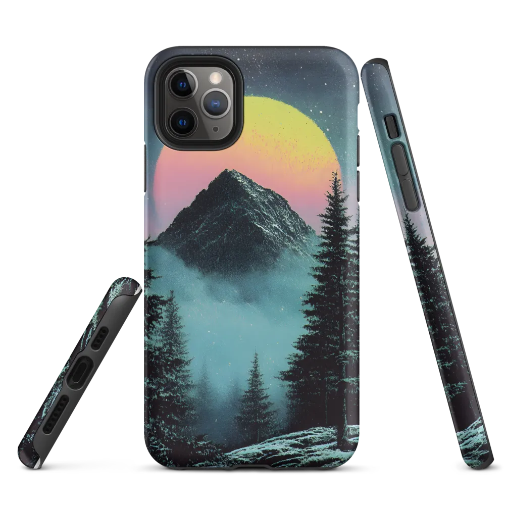 Ethereal Peaks Under Celestial Lights