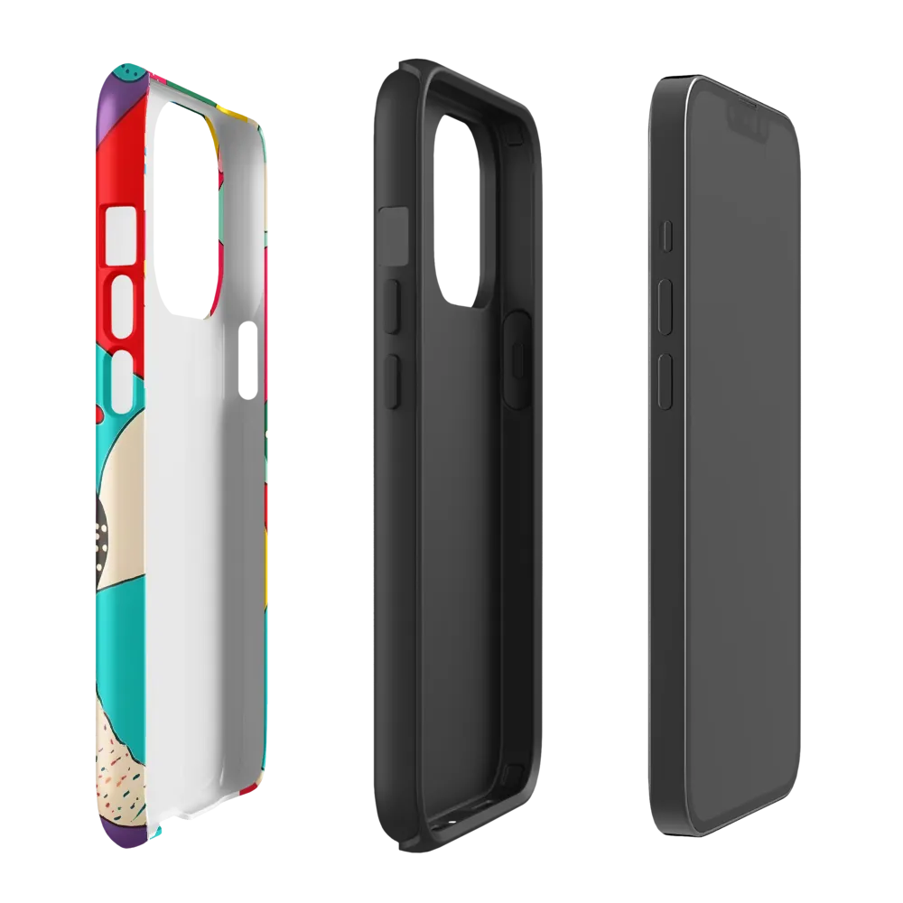 Playful Geometry in Color | Phone Case |  13 Pro | Tough Case | Glossy