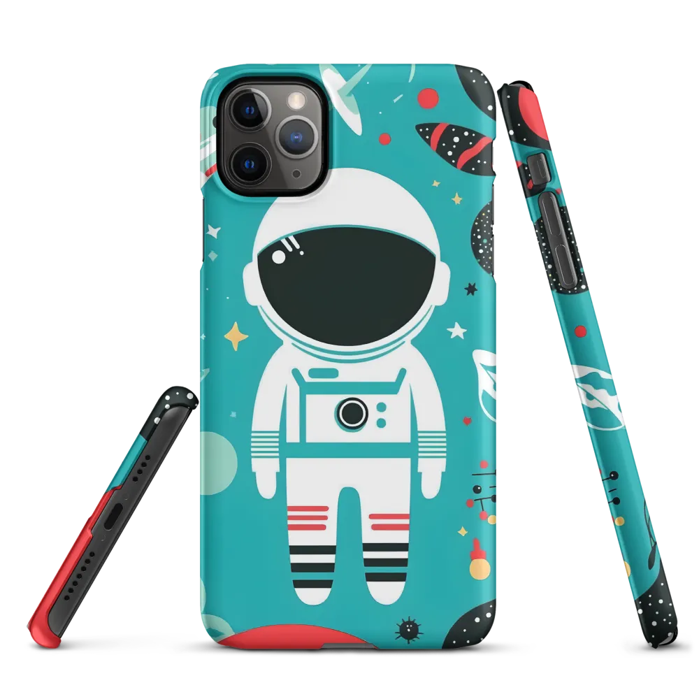 Whimsical Astronaut in Cosmic Wonderland