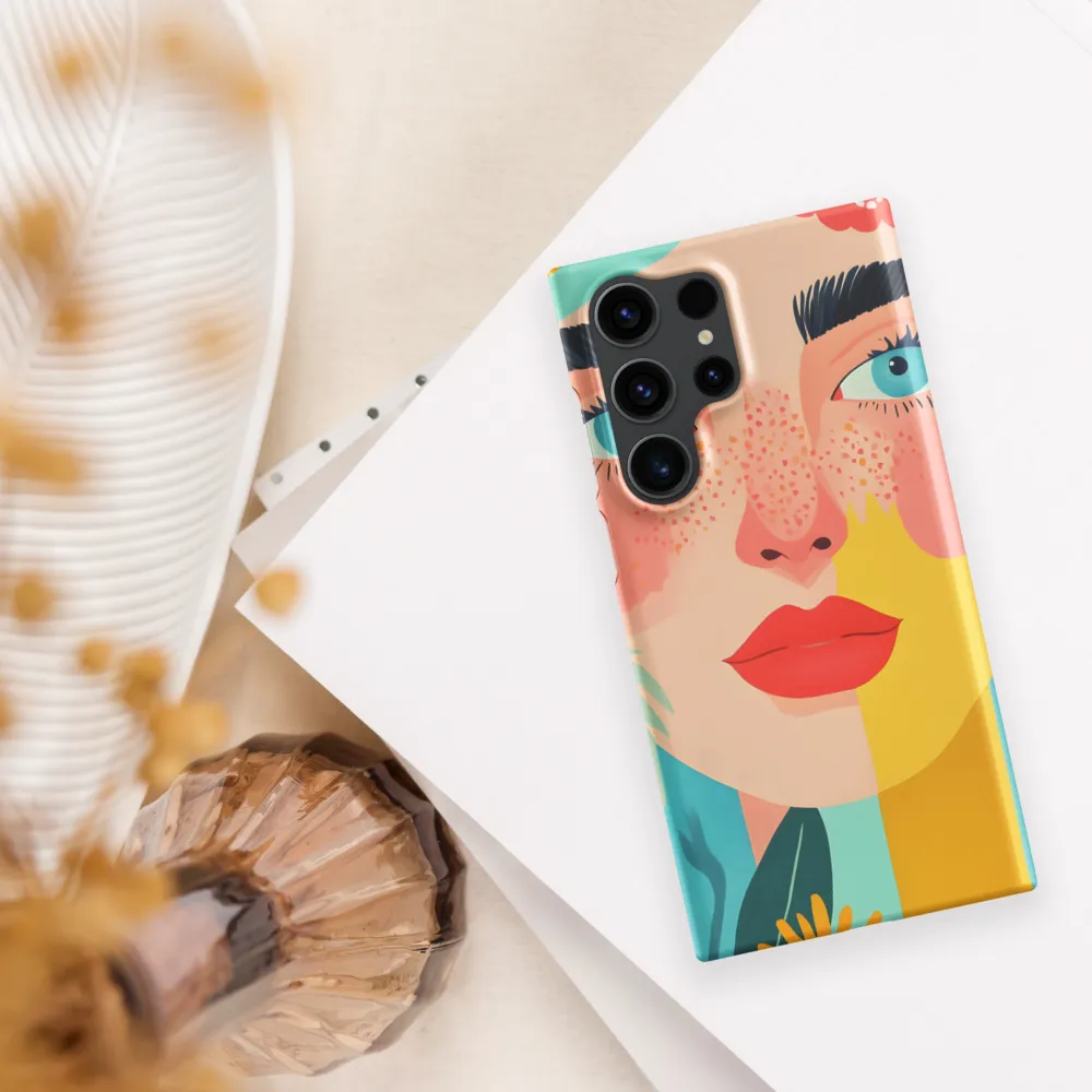 Floral Serenity: A Modern Portrait
