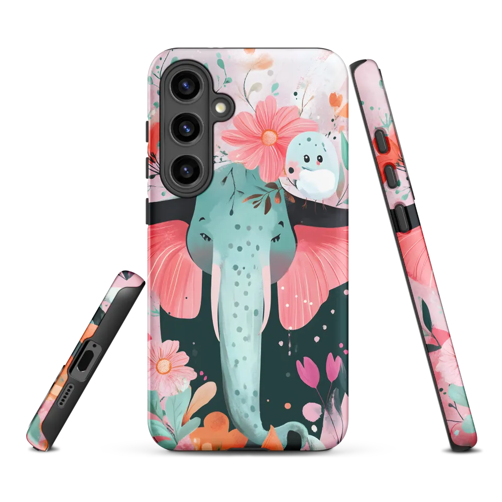 Whimsical Elephant in Bloom