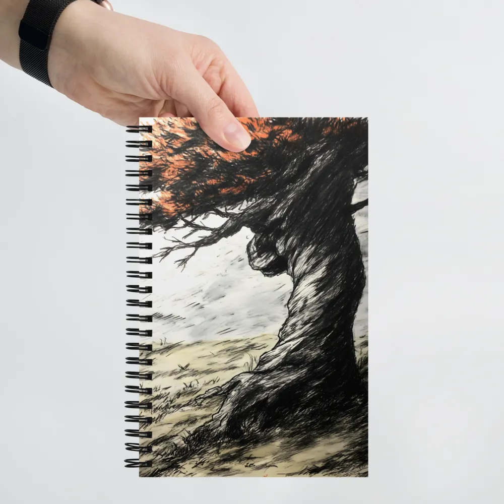 Whispers of Solitude | Spiral Notebook