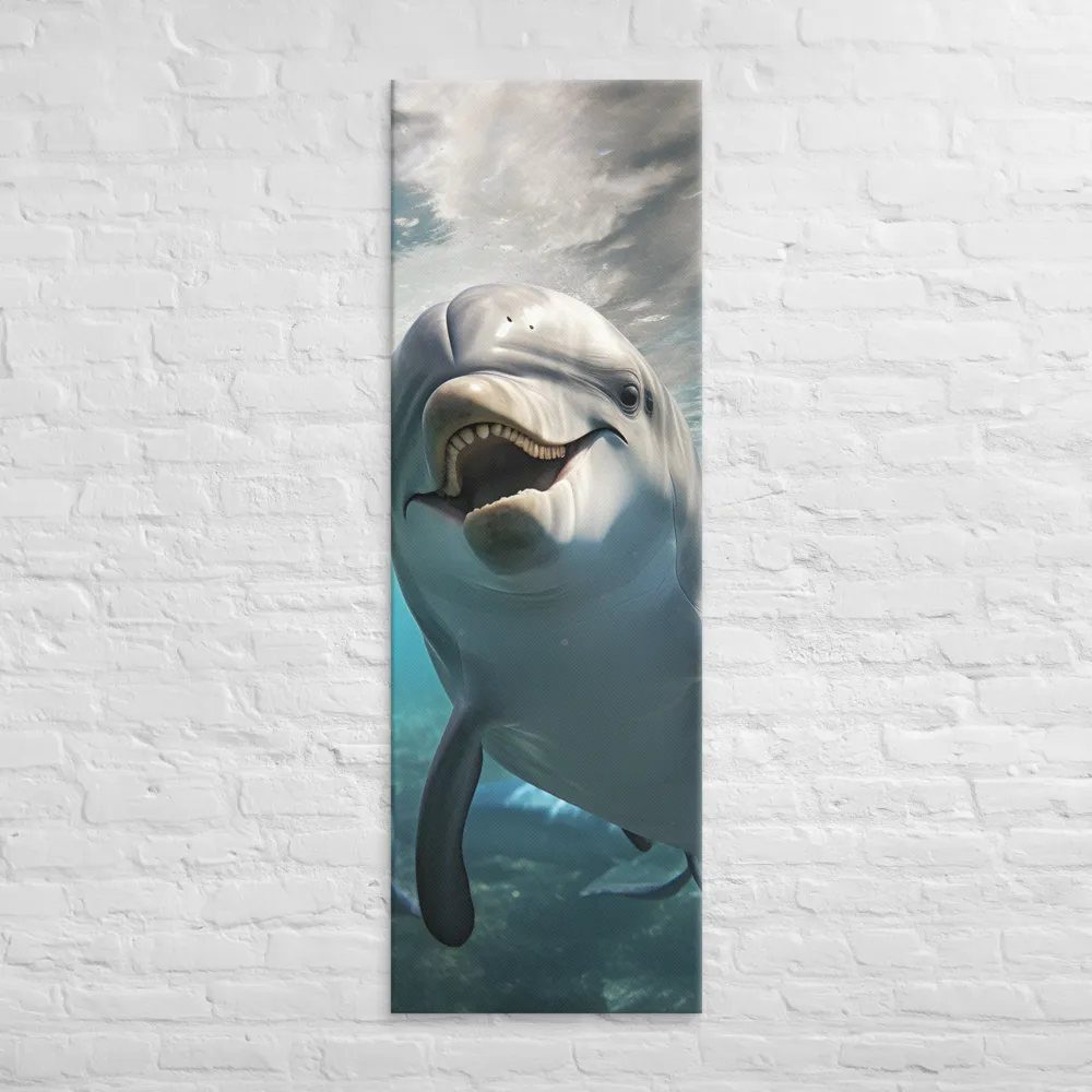 Beneath the Waves: A Dolphin's Dance