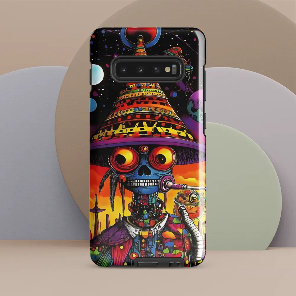 Cosmic Skeleton: A Journey Beyond | Phone Case |  S10 Plus | Tough Case | Glossy