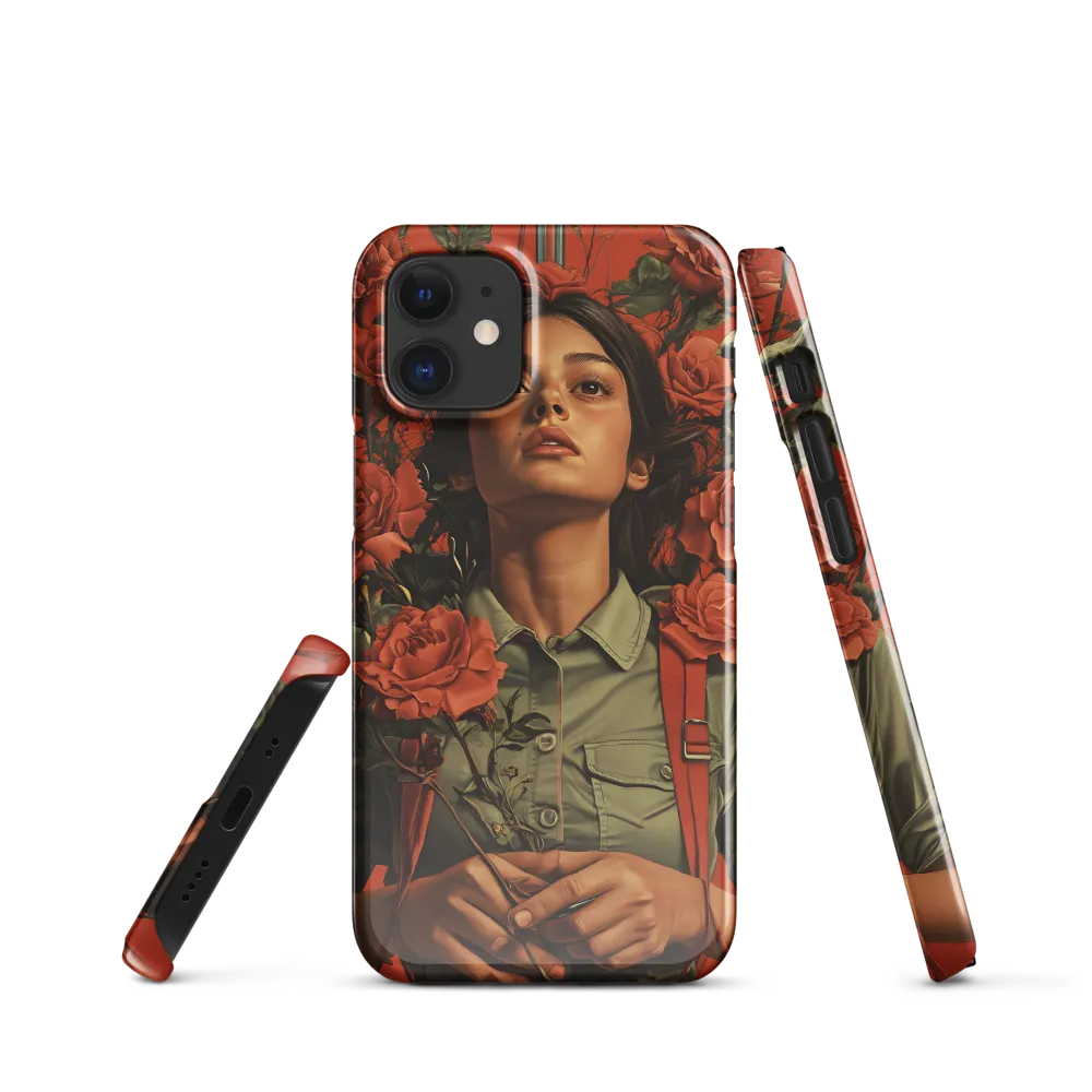 Harmony and Strength: A Portrait Among Roses