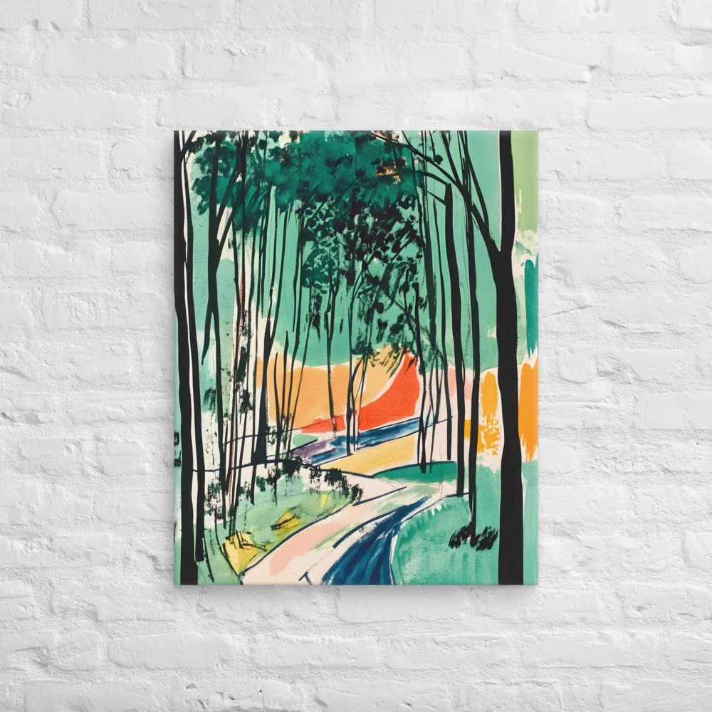Winding Path Through the Forest | Canvas | 24″×30″