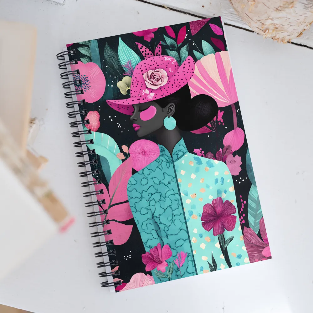 Elegance in Bloom | Spiral Notebook