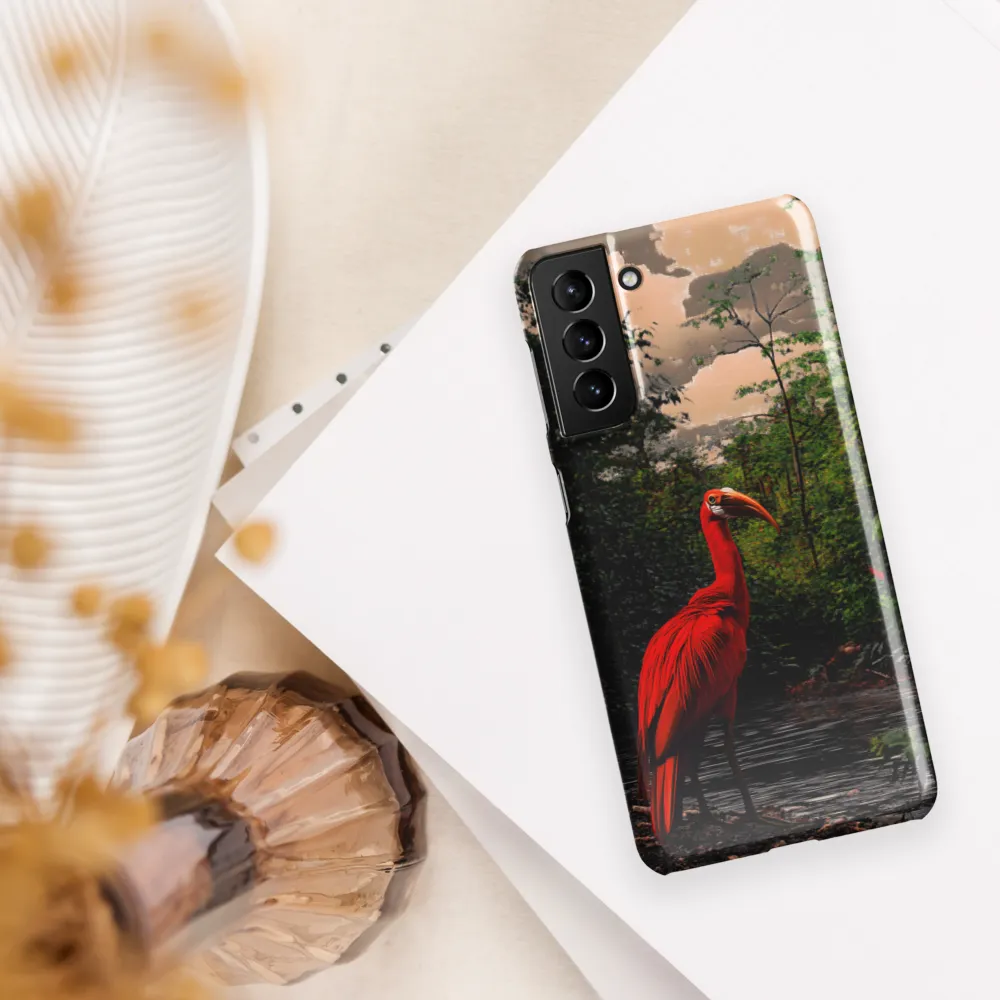 Enigmatic Elegance: The Scarlet Observer