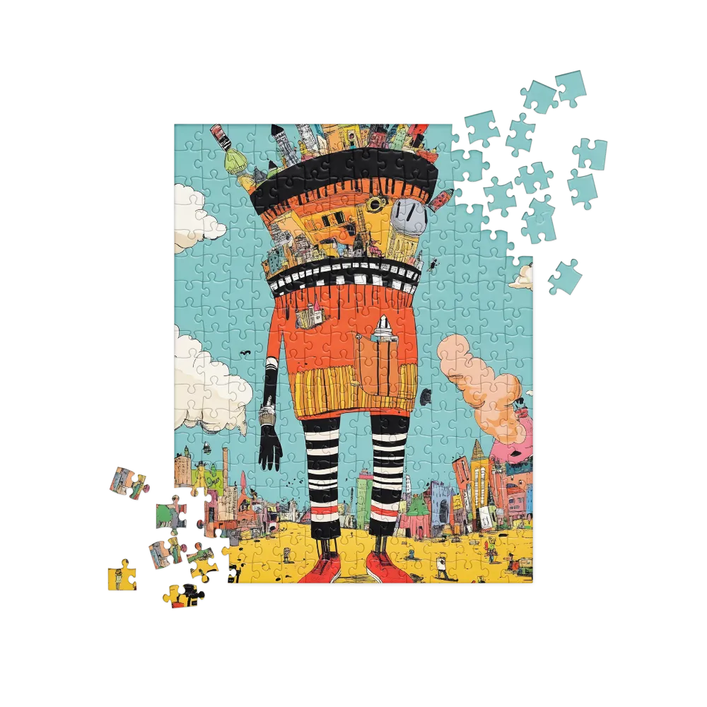 Urban Fantasia: A Whimsical Encounter | Jigsaw Puzzle | 252 pieces