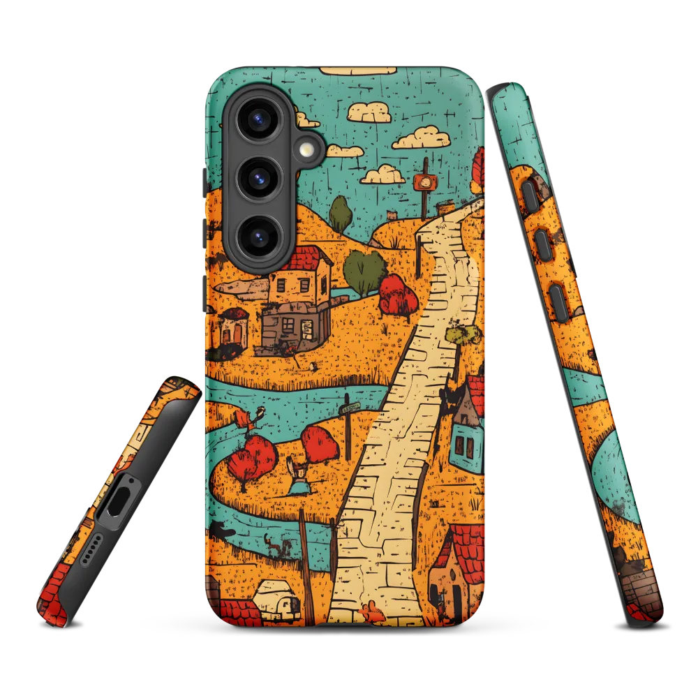Whimsical Village Landscape