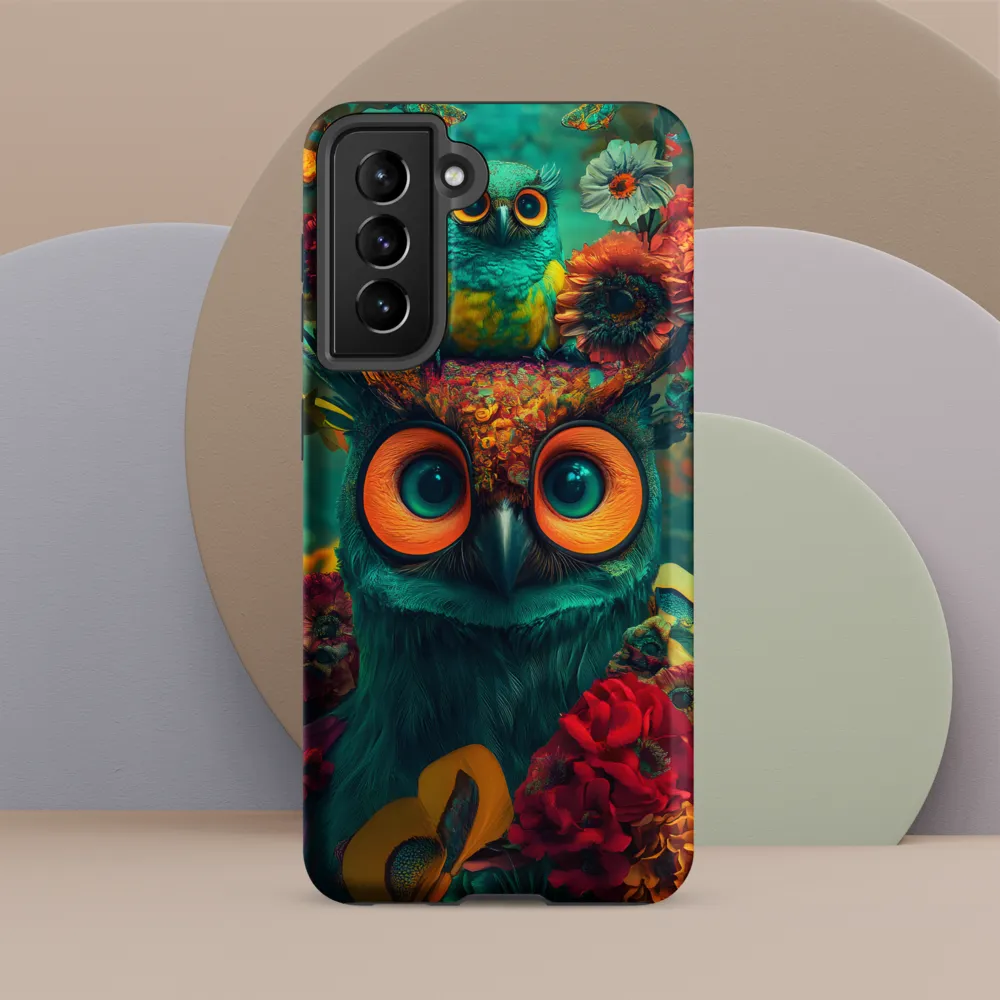 Majestic Harmony: The Floral Owl