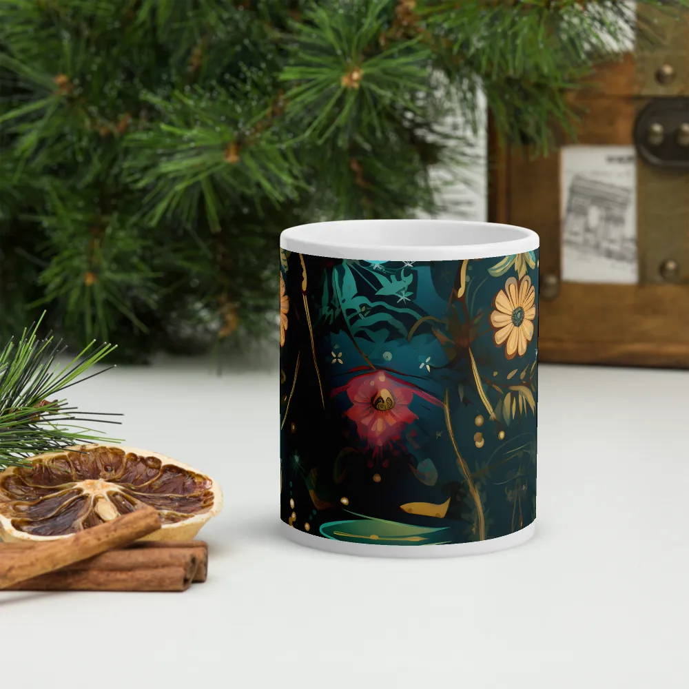 Whimsy in Flora: An Art Nouveau Journey | Mugs | Multiple Sizes & Colors