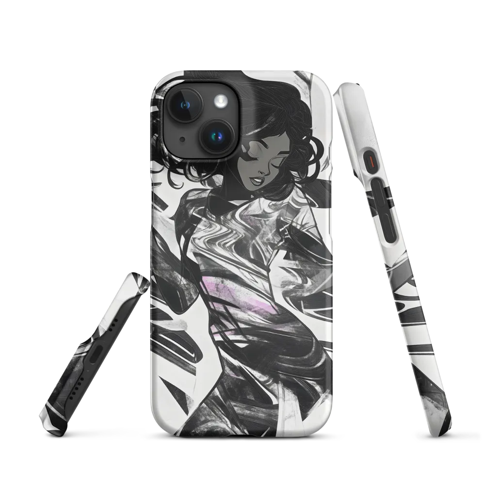Fluid Grace: The Dance of Shadows | Phone Case |  15 | Snap Case | Matte
