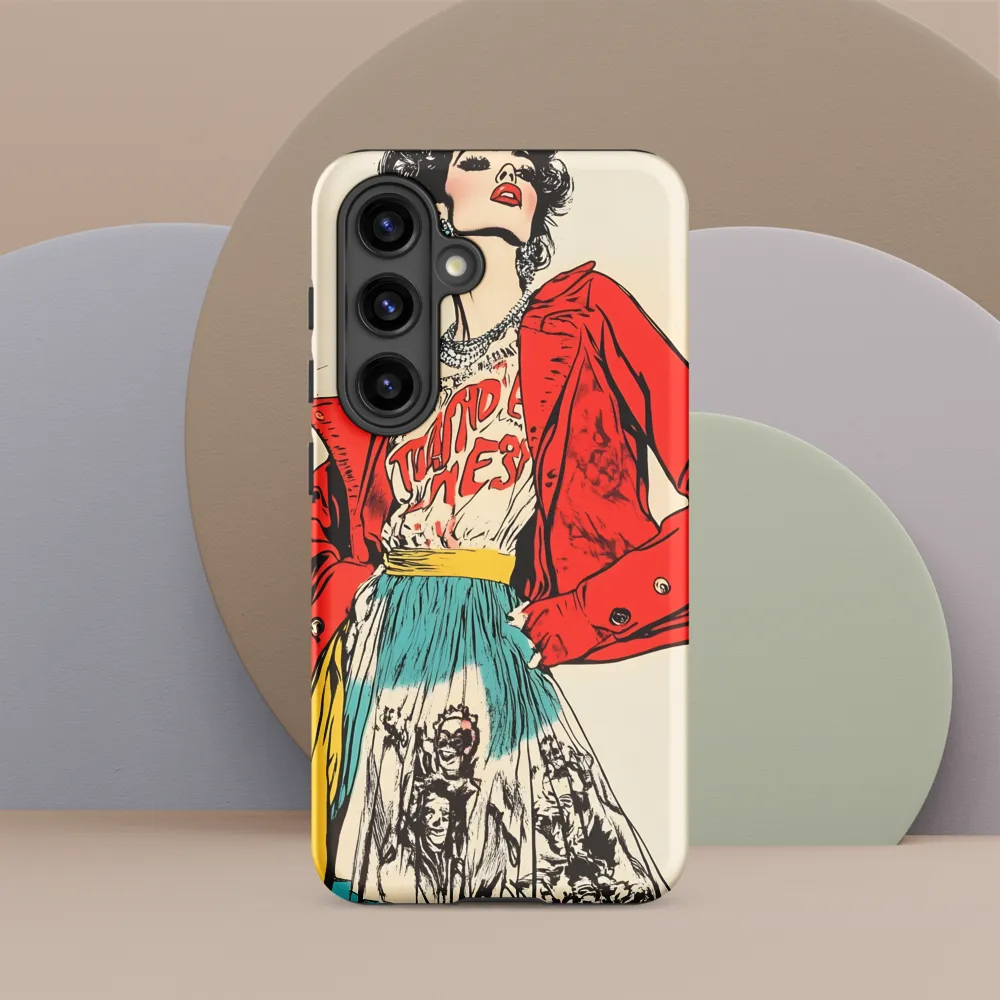 Vibrant Elegance: A Pop Art Fashion Statement