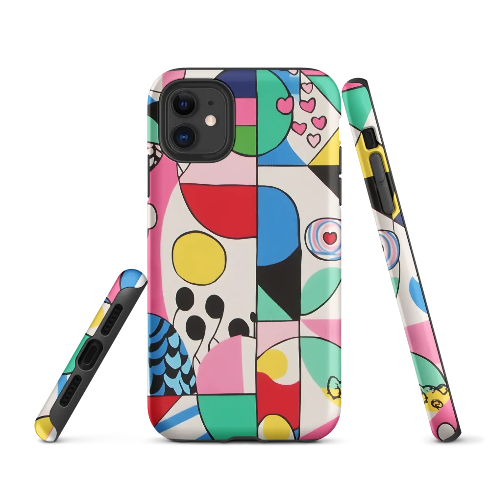 Dynamic Interplay of Shapes | Phone Case |  11 | Tough Case | Matte